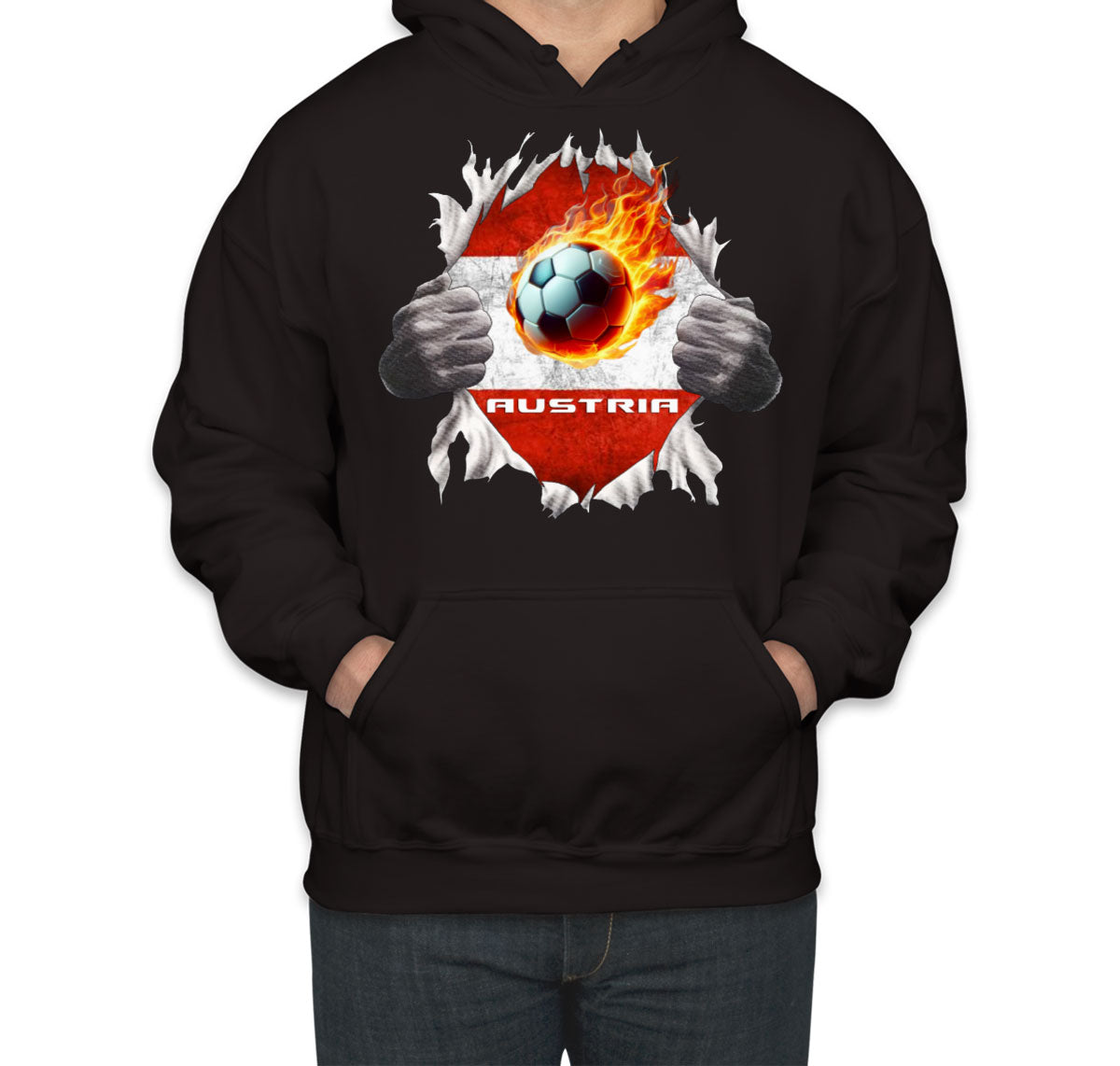 Austria Euro Cup Soccer Football Unisex Hoodie