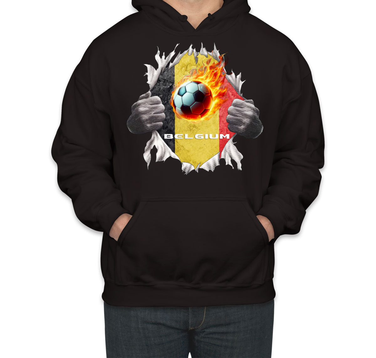 Belgium Euro Cup Soccer Football Unisex Hoodie