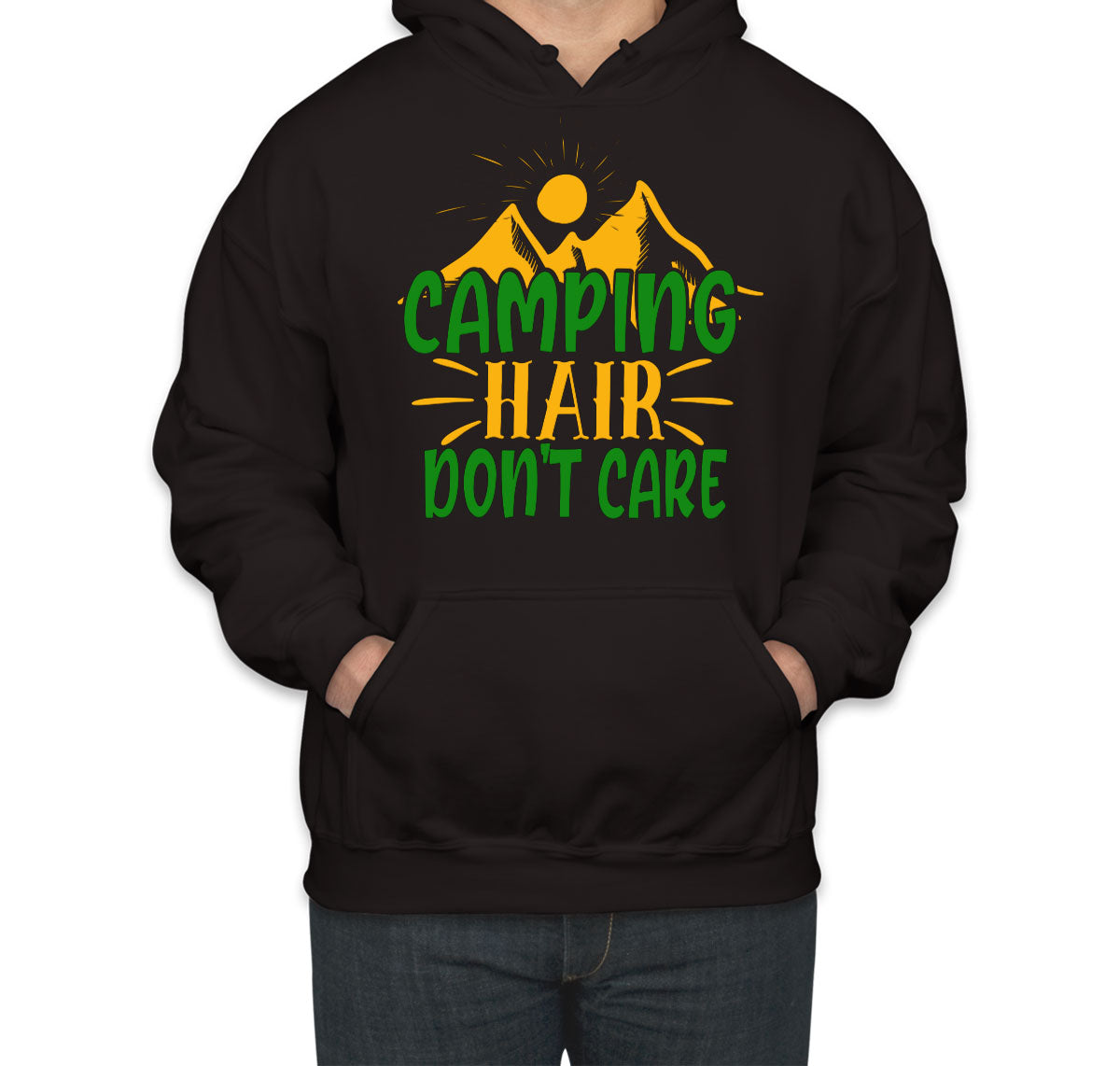Camping Hair Don't Care Unisex Hoodie