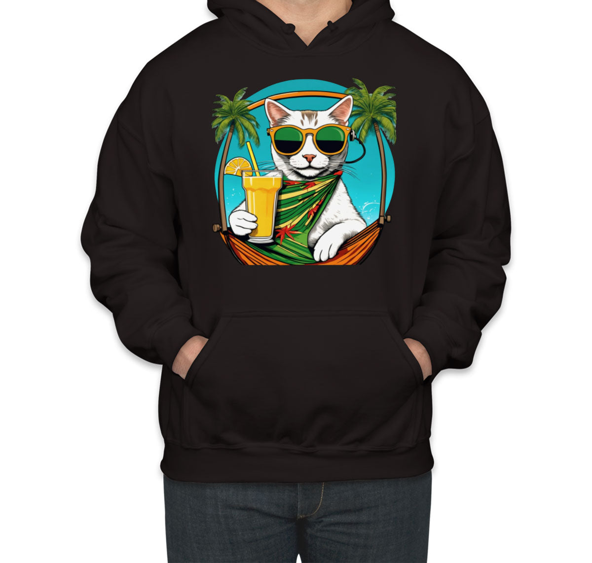 Cool Cat With Sunglasses Unisex Hoodie