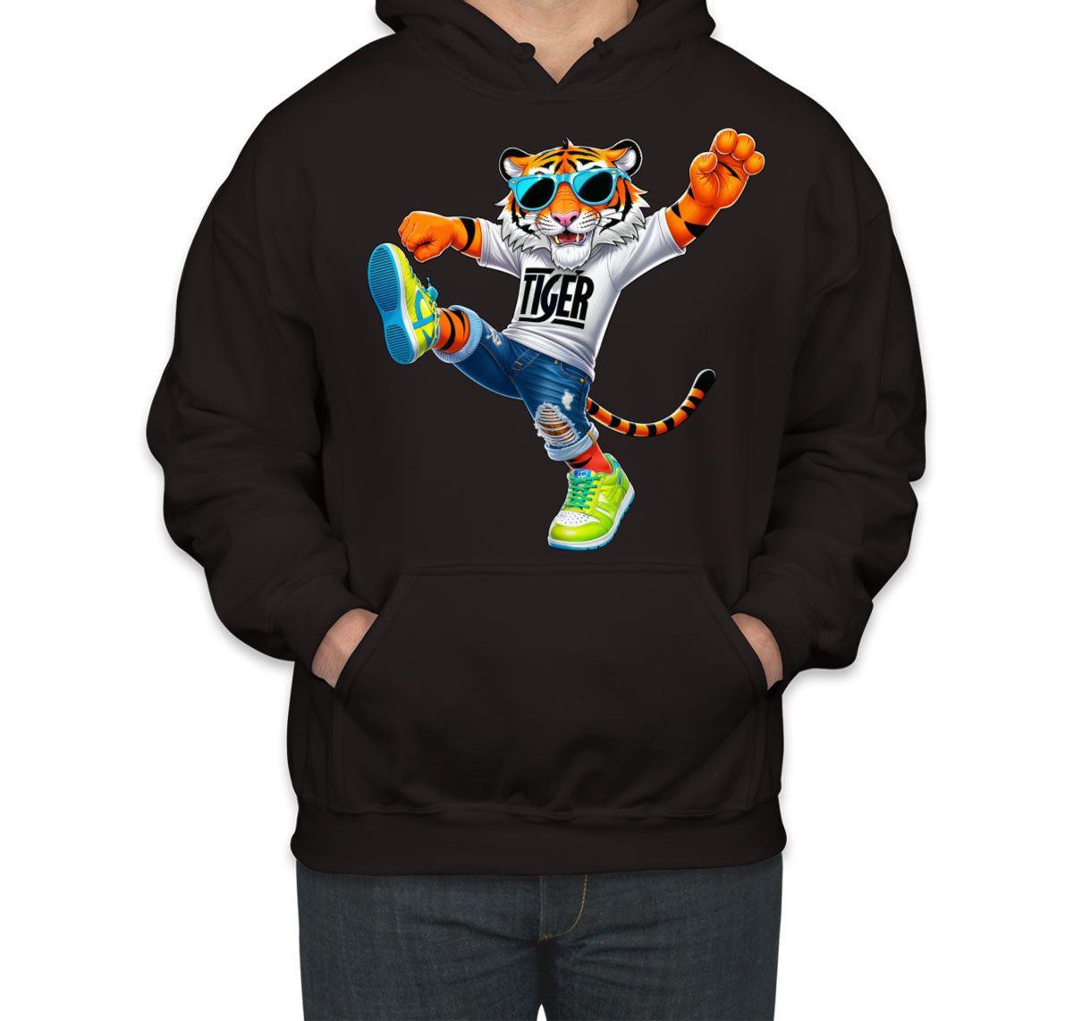 Dancing Tiger Unisex Hoodie