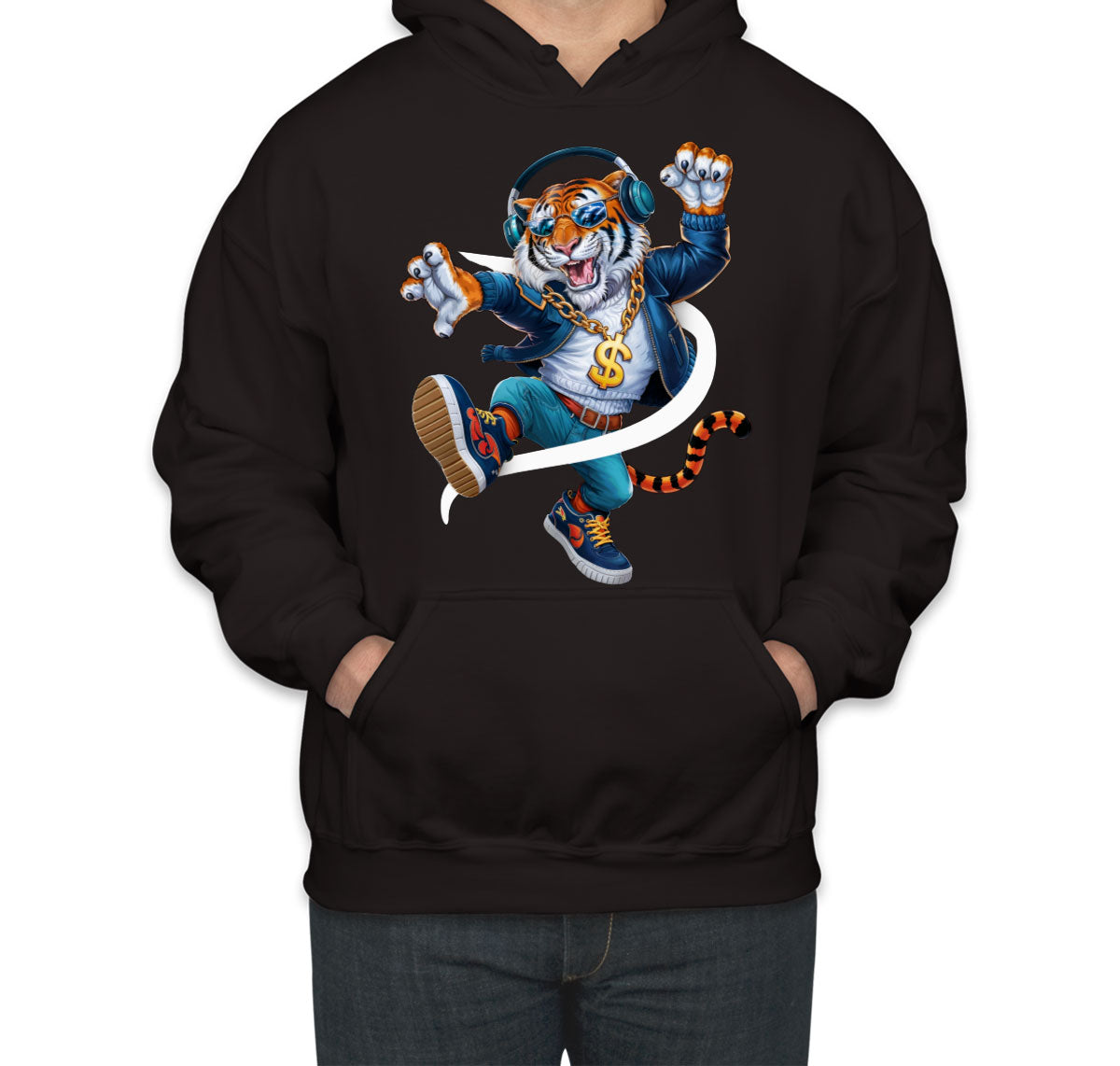 Dancing Tiger Unisex Hoodie