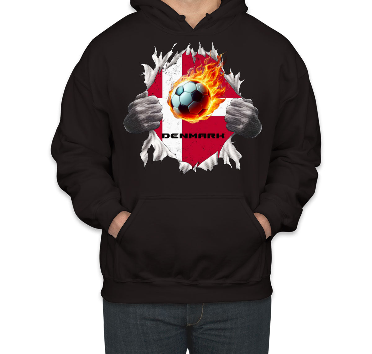 Denmark Euro Cup Soccer Football Unisex Hoodie