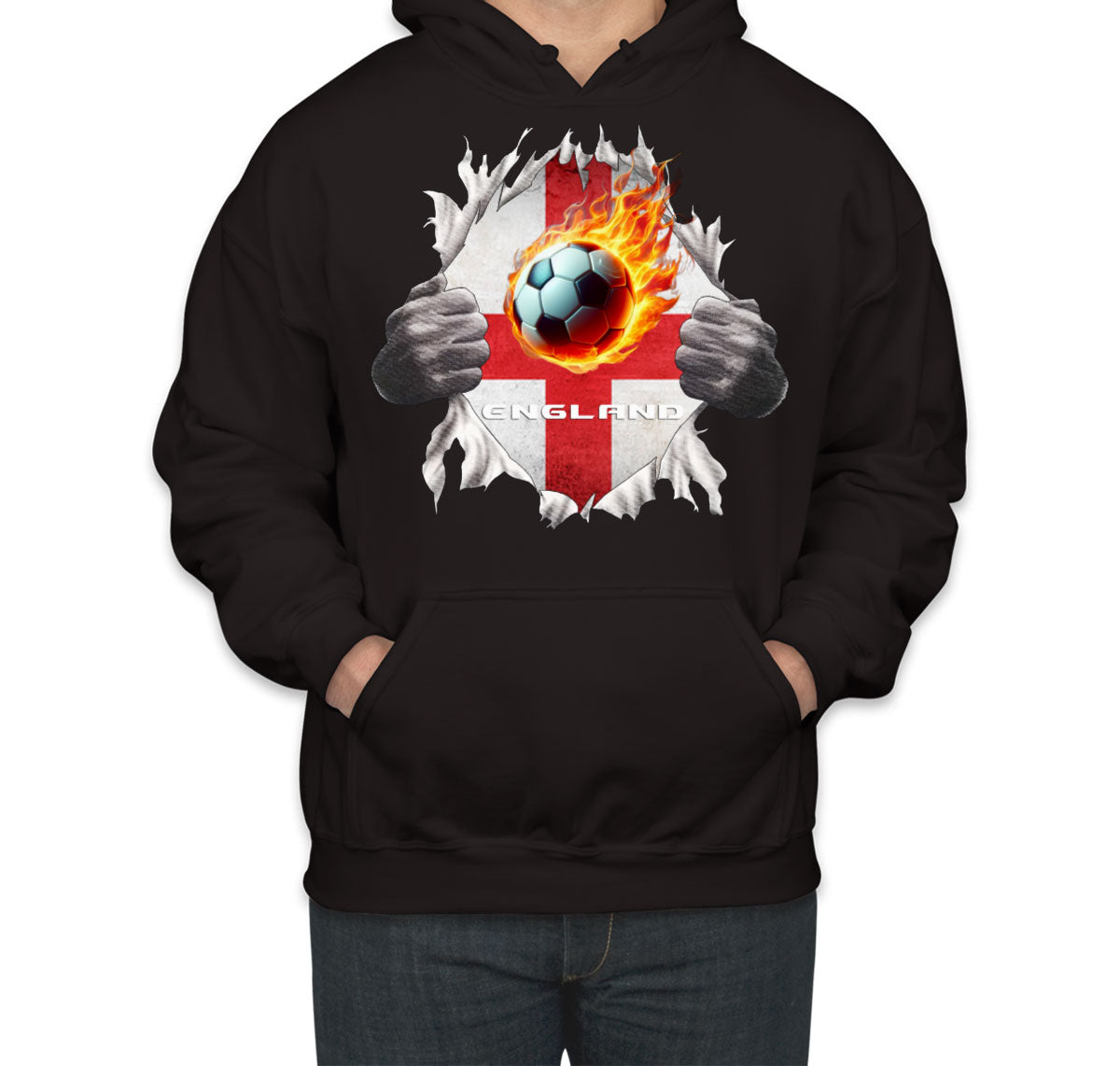 England Euro Cup Soccer Football Unisex Hoodie