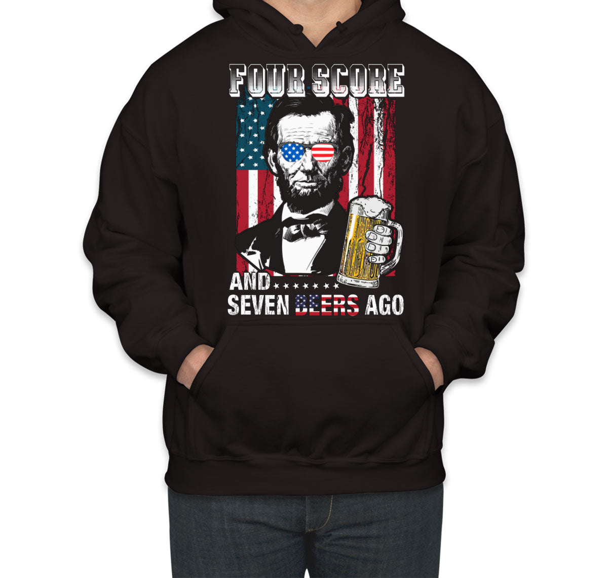 Four Score And Seven Beers Ago Unisex Hoodie