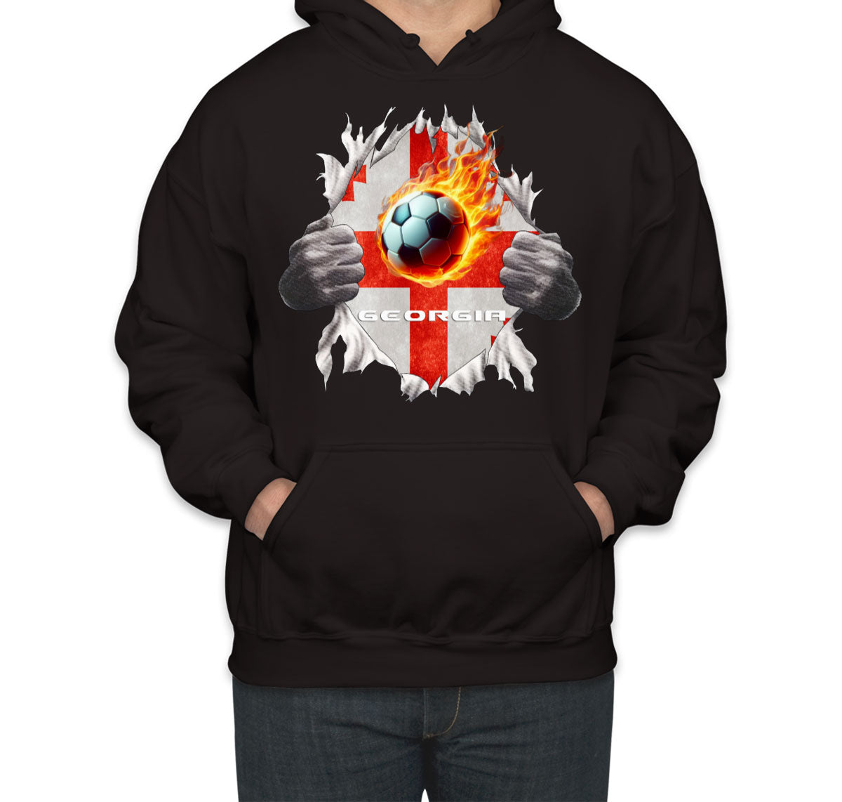 Georgia Euro Cup Soccer Football Unisex Hoodie