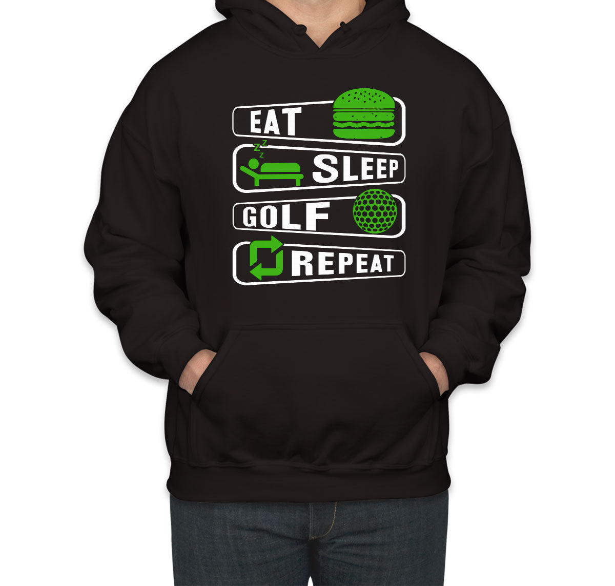 Eat Sleep Golf Repeat Unisex Hoodie