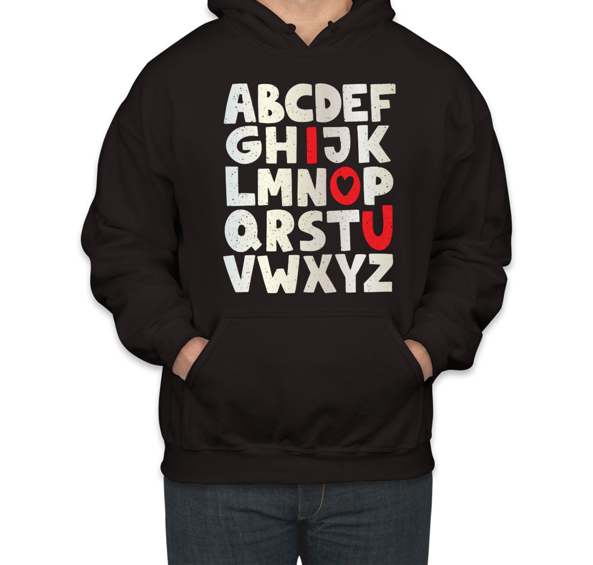 Alphabet I Love You Valentine's Day Unisex Hoodie