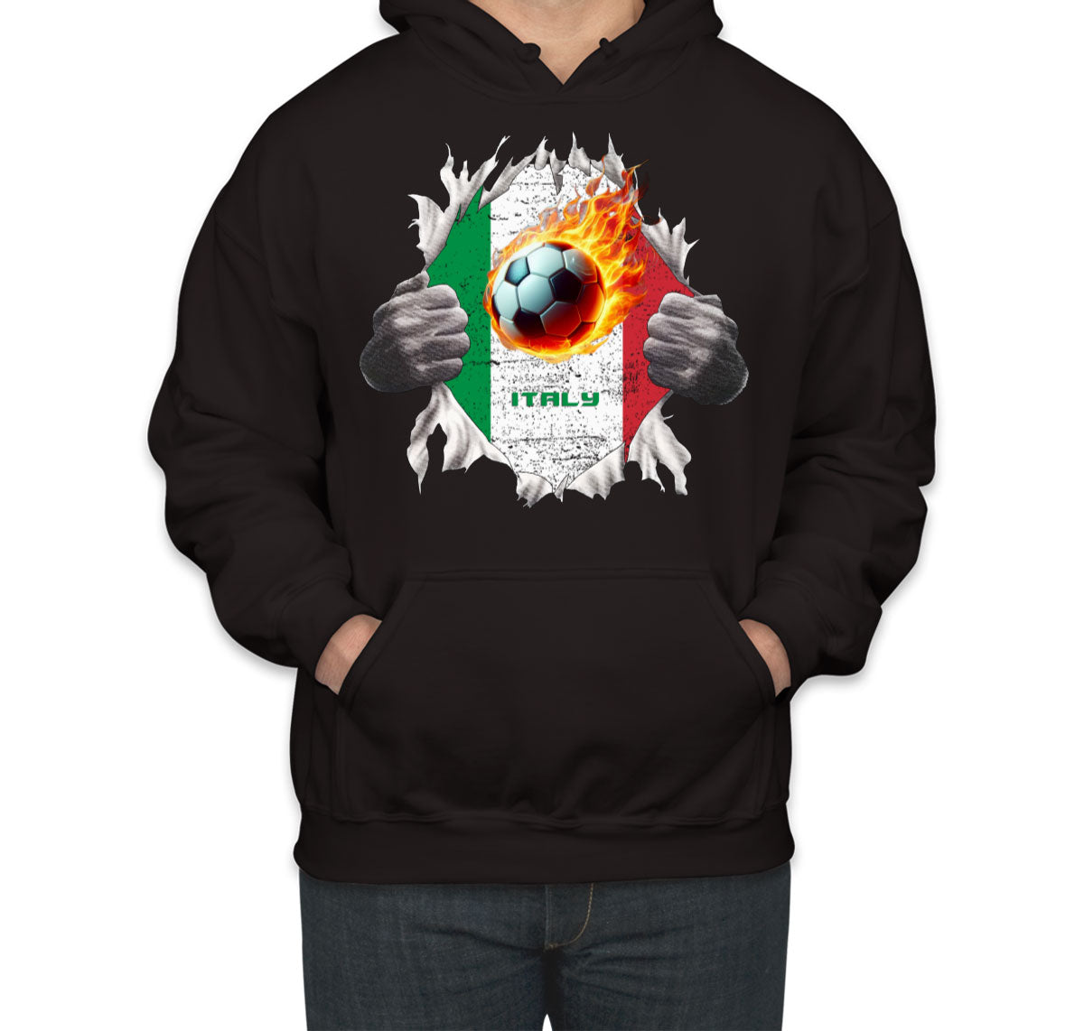 Italy Euro Cup Soccer Football Unisex Hoodie