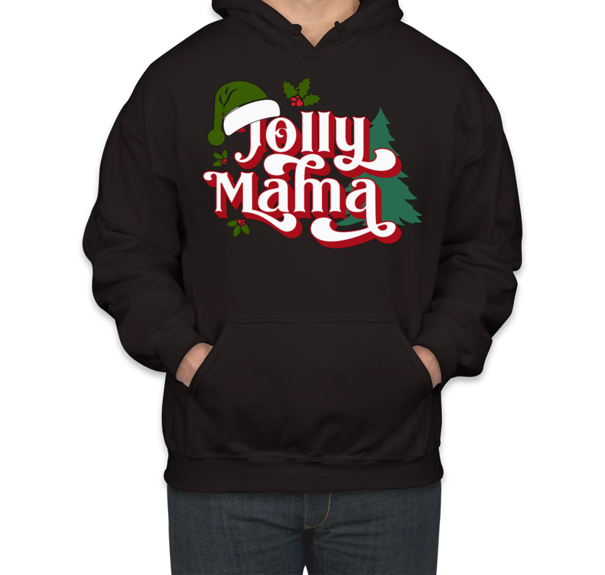 Jolly Mama Christmas Unisex Hoodie