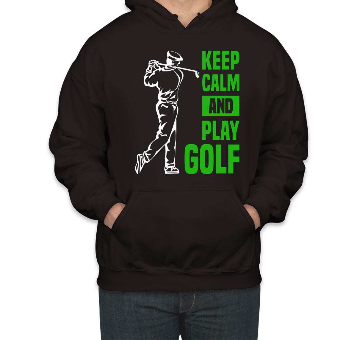 Keep Calm And Play Golf Unisex Hoodie