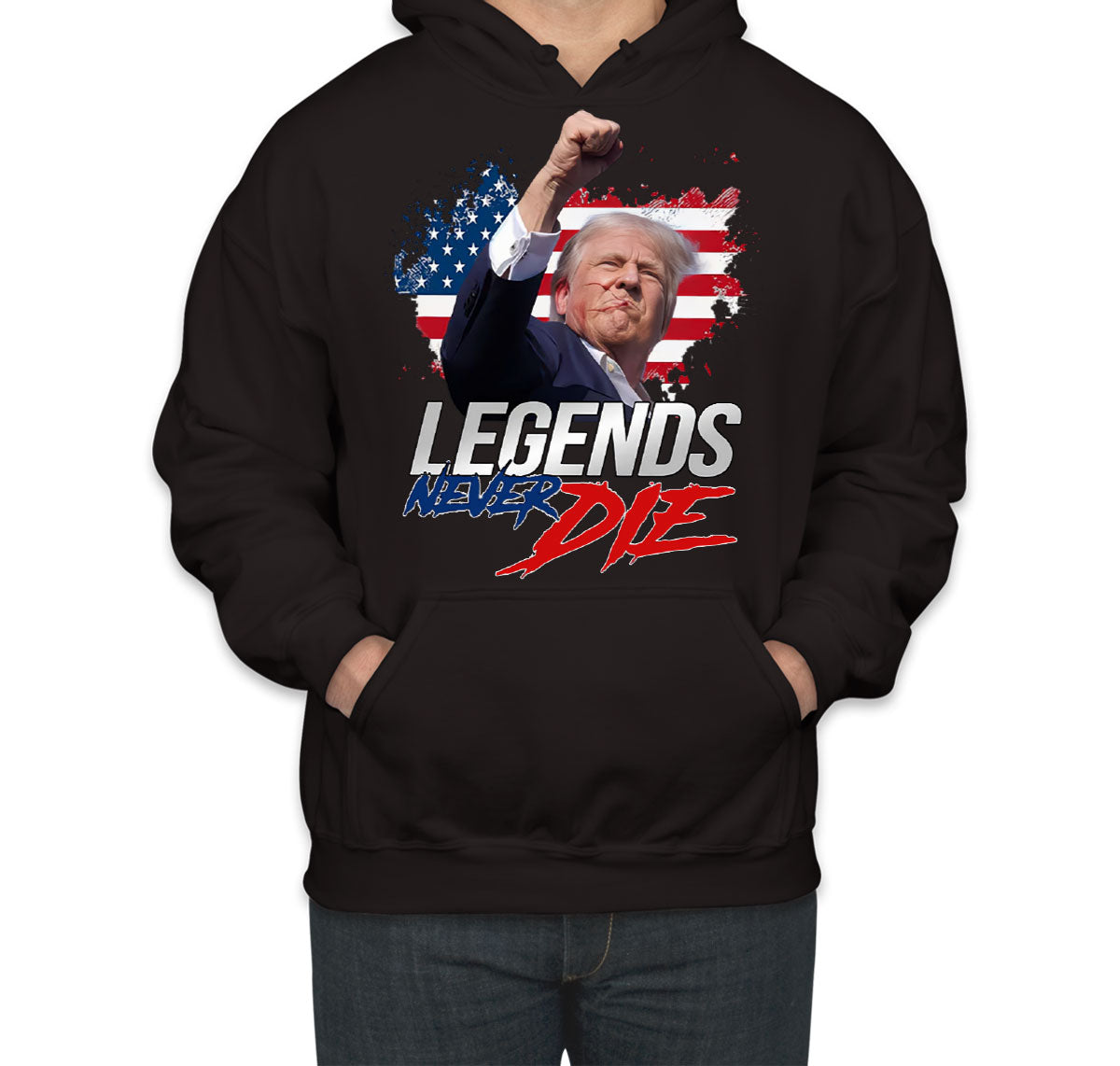 Legends Never Die Trump Unisex Hoodie