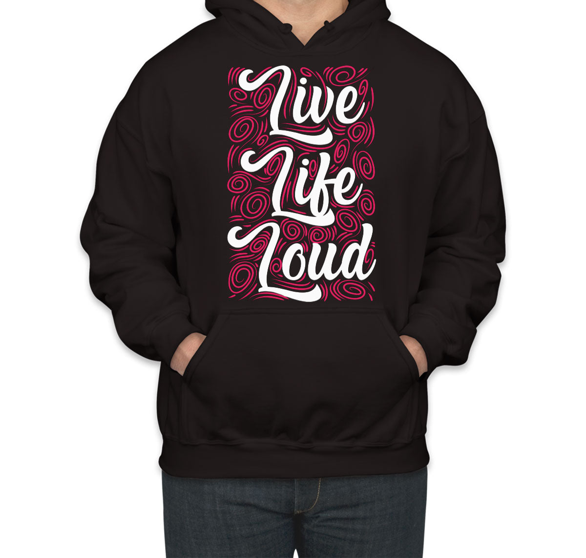 Live Life Loud Music Unisex Hoodie
