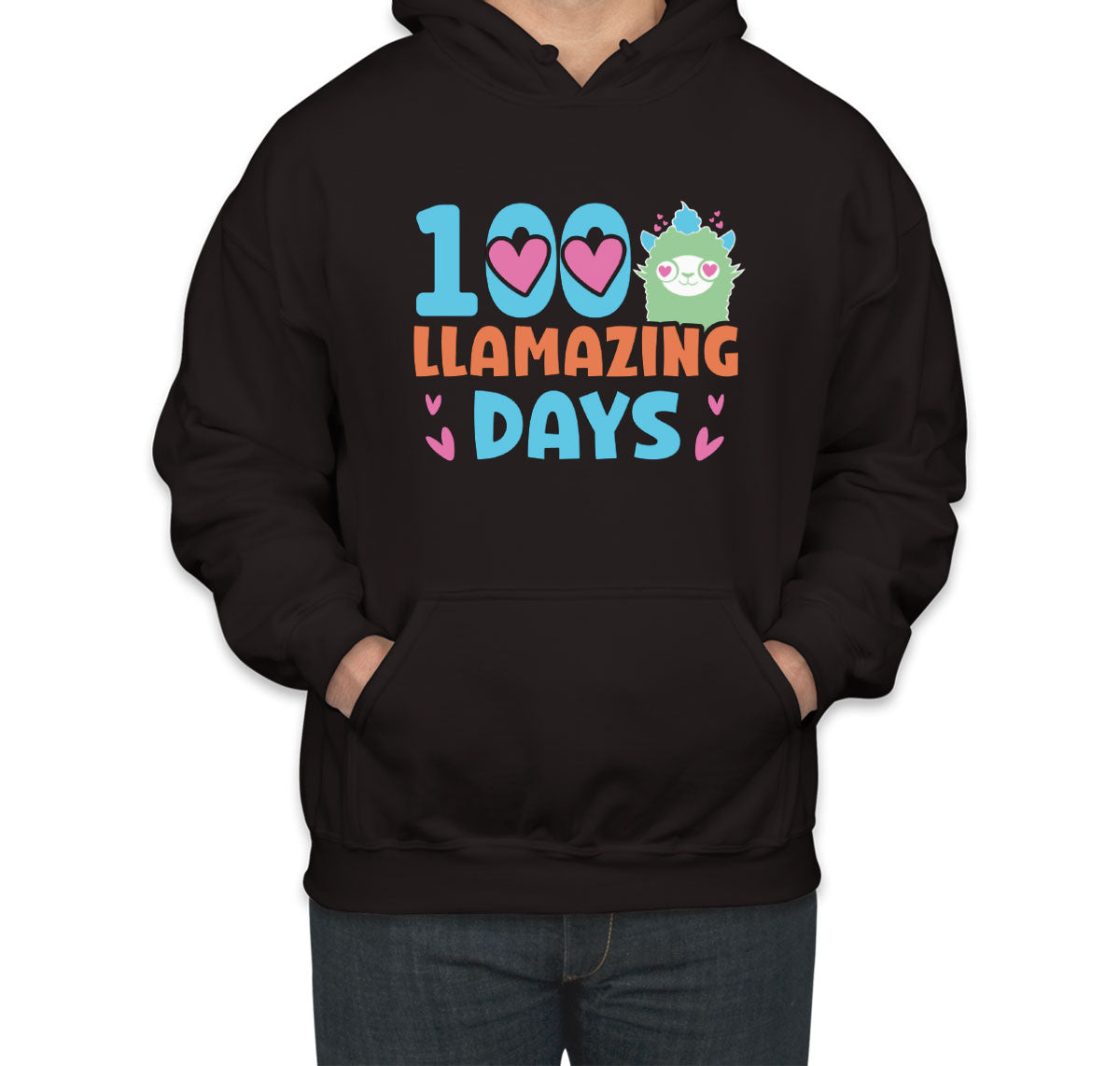 100 Llamazing Day Unisex Hoodie