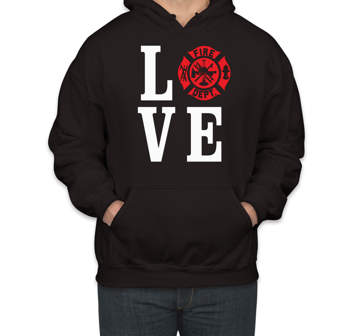 Love Firefighter Fireman Unisex Hoodie