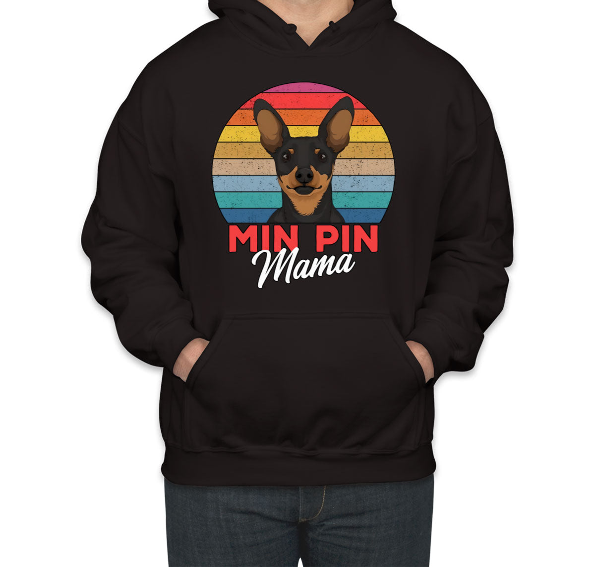 Miniature Pinscher Dog Mama Unisex Hoodie