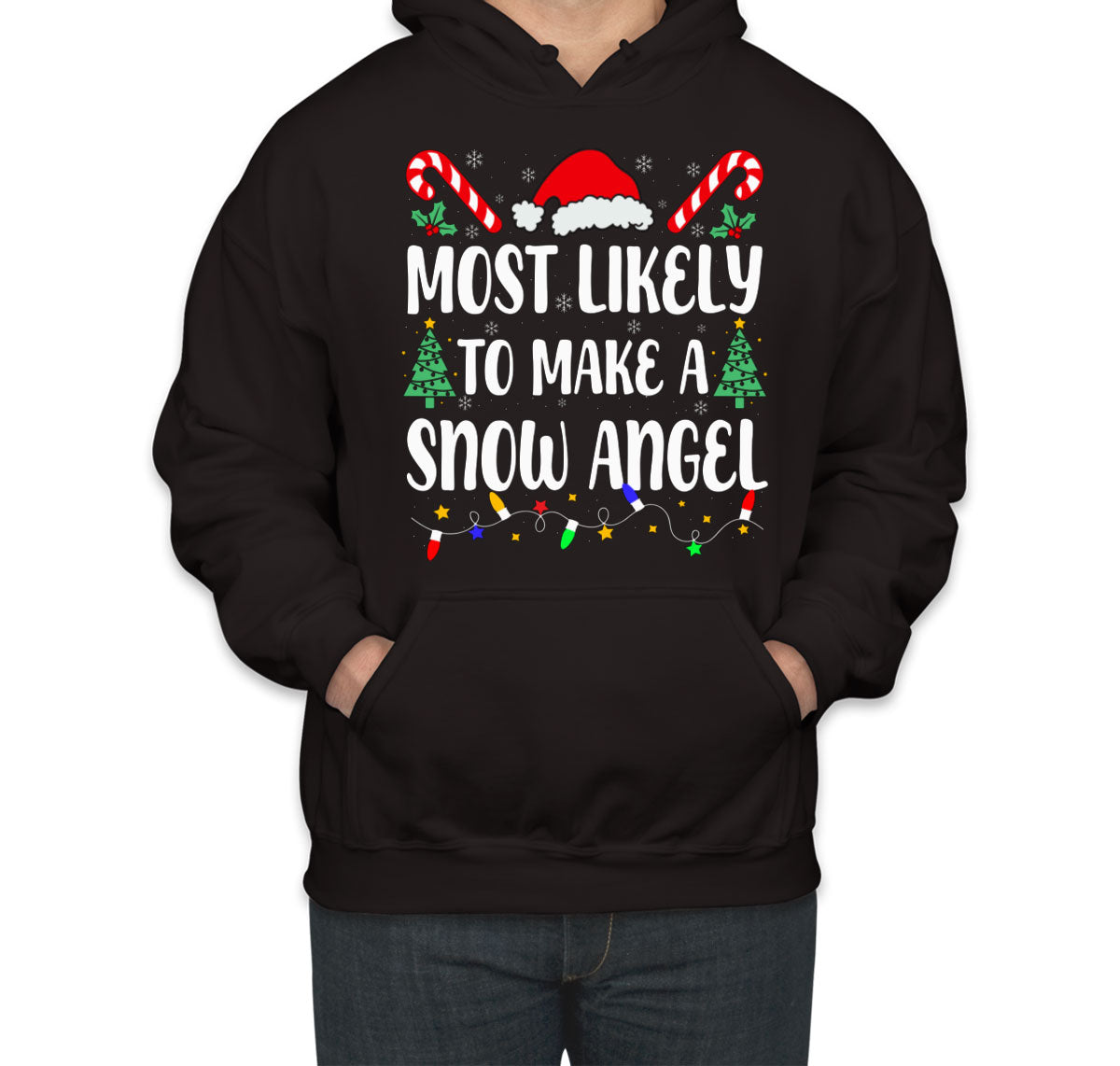 Most Likely To Make A Snow Angel Christmas Unisex Hoodie