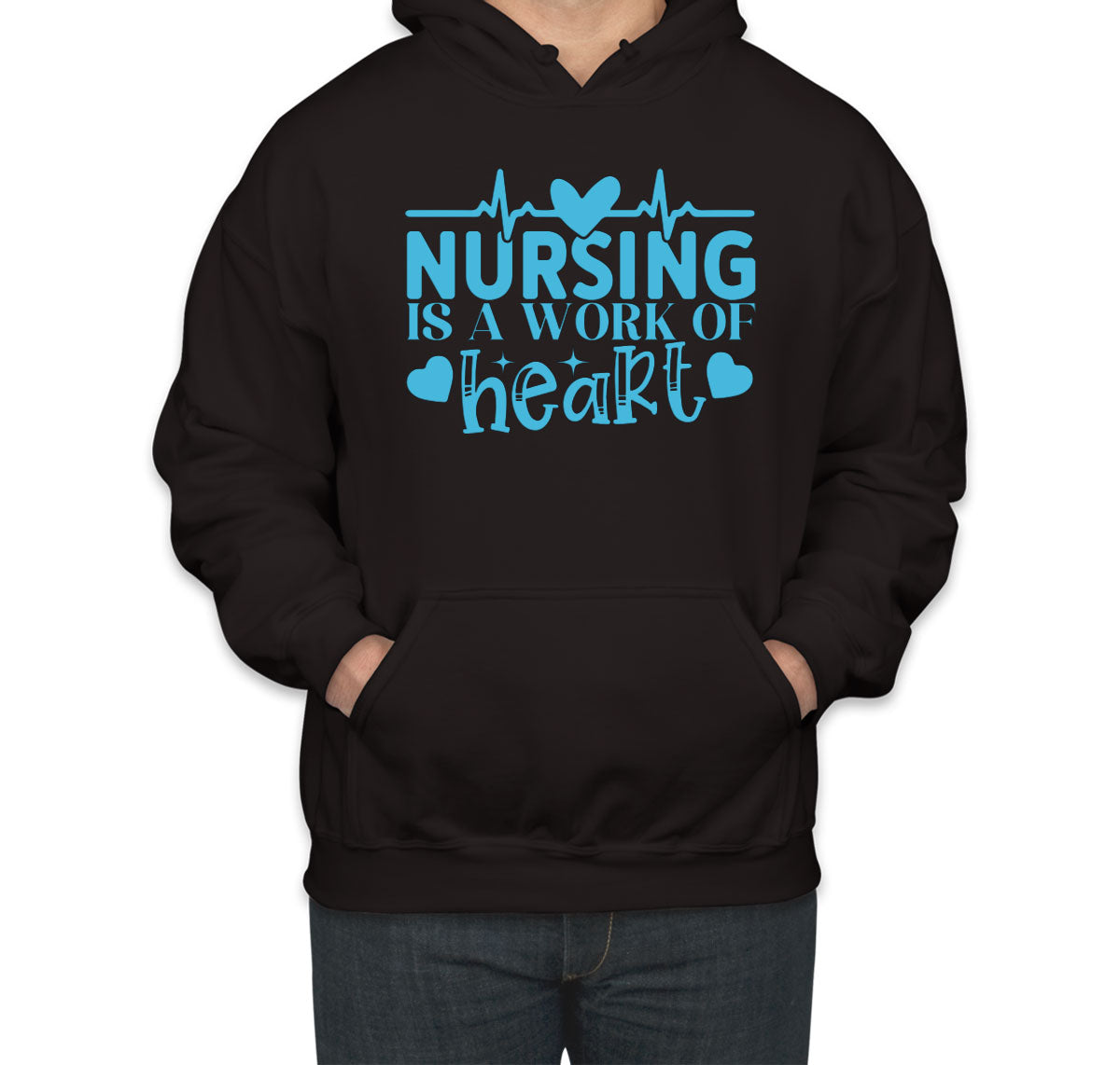 Nursing Is A Work Of Heart Nurse Unisex Hoodie