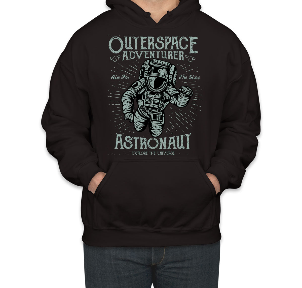 Outerspace Adventurer Astronaut Explore The Universe Unisex Hoodie