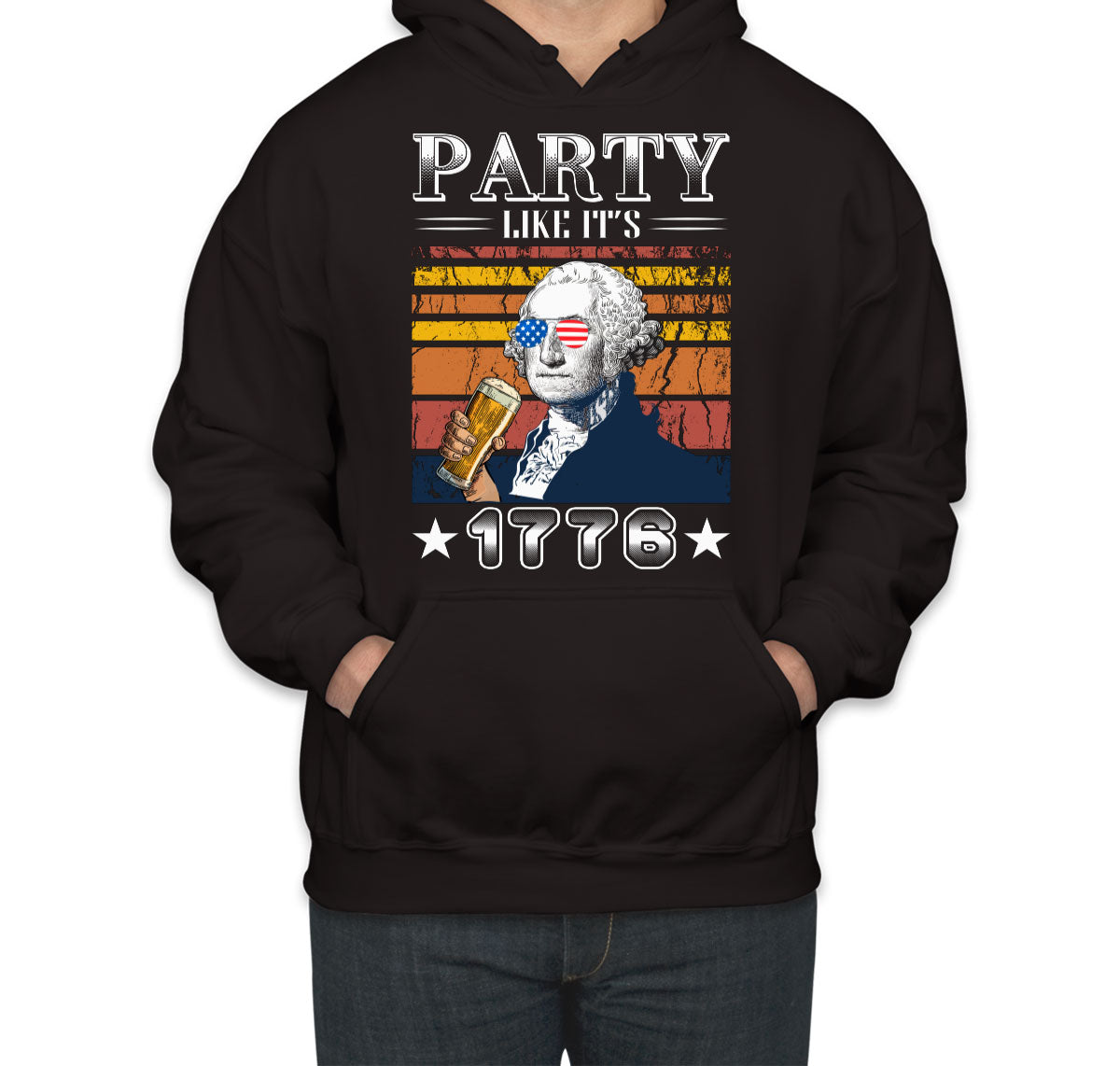 Party Like It's 1776 Benjamin Franklin Unisex Hoodie