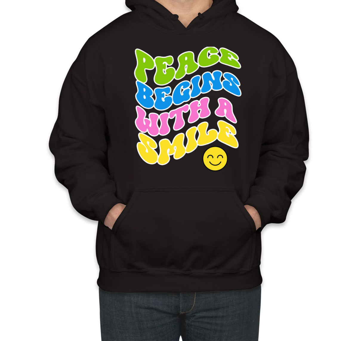 Peace Begins With A Smile Unisex Hoodie