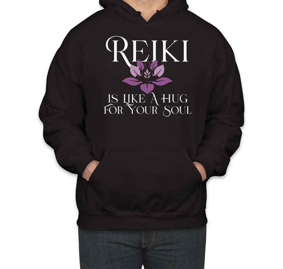 Reiki Is Like A Hug For Your Soul Meditation Unisex Hoodie