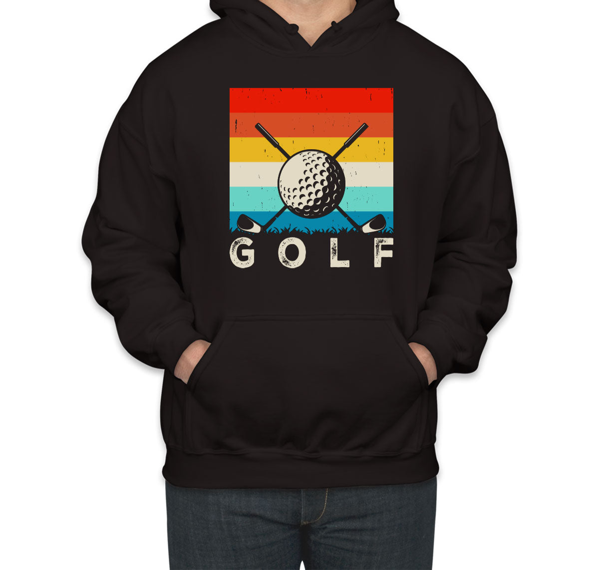 Retro Vintage Golf Unisex Hoodie