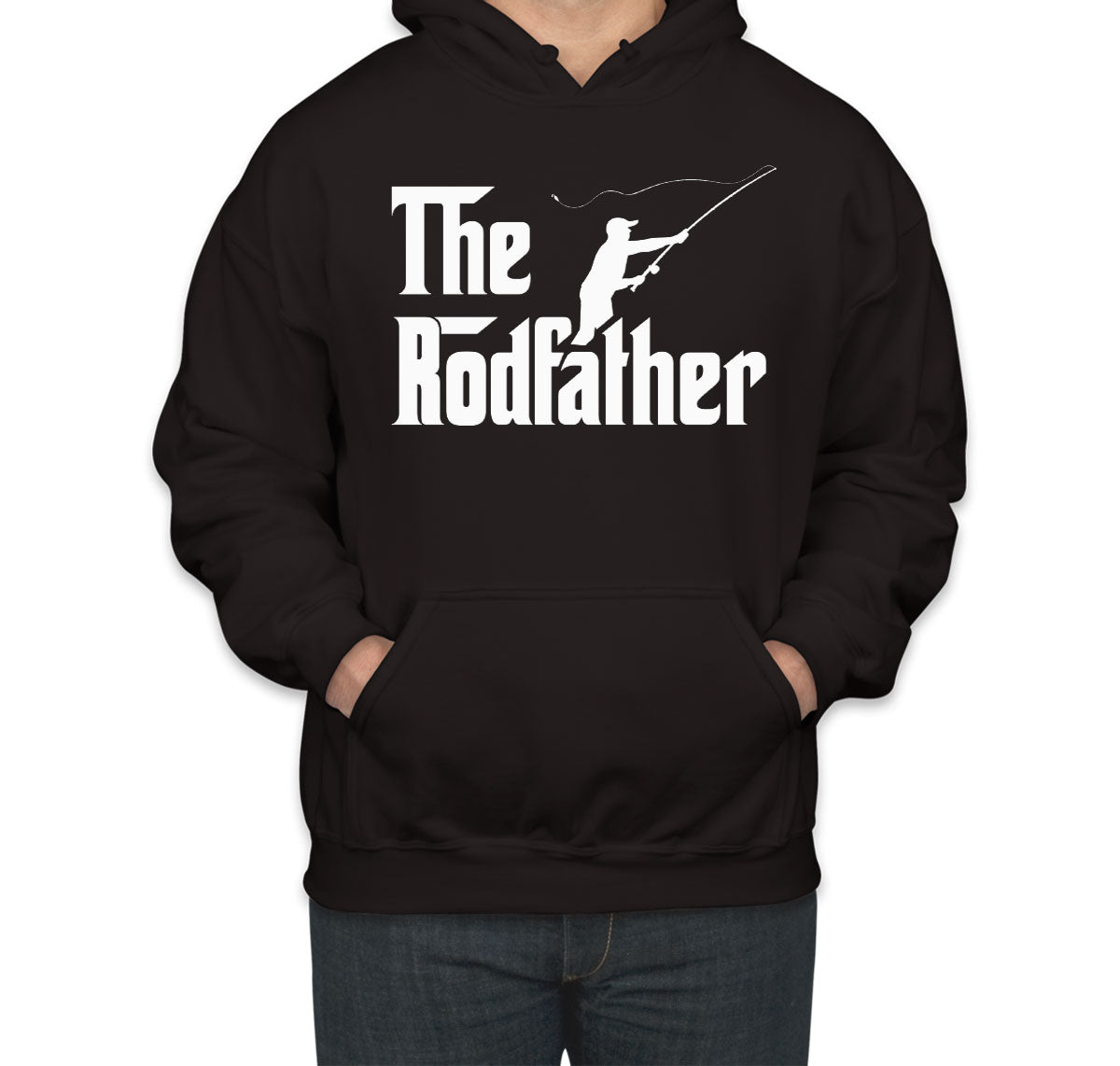 The Rodfather Fishing Father's Day Unisex Hoodie