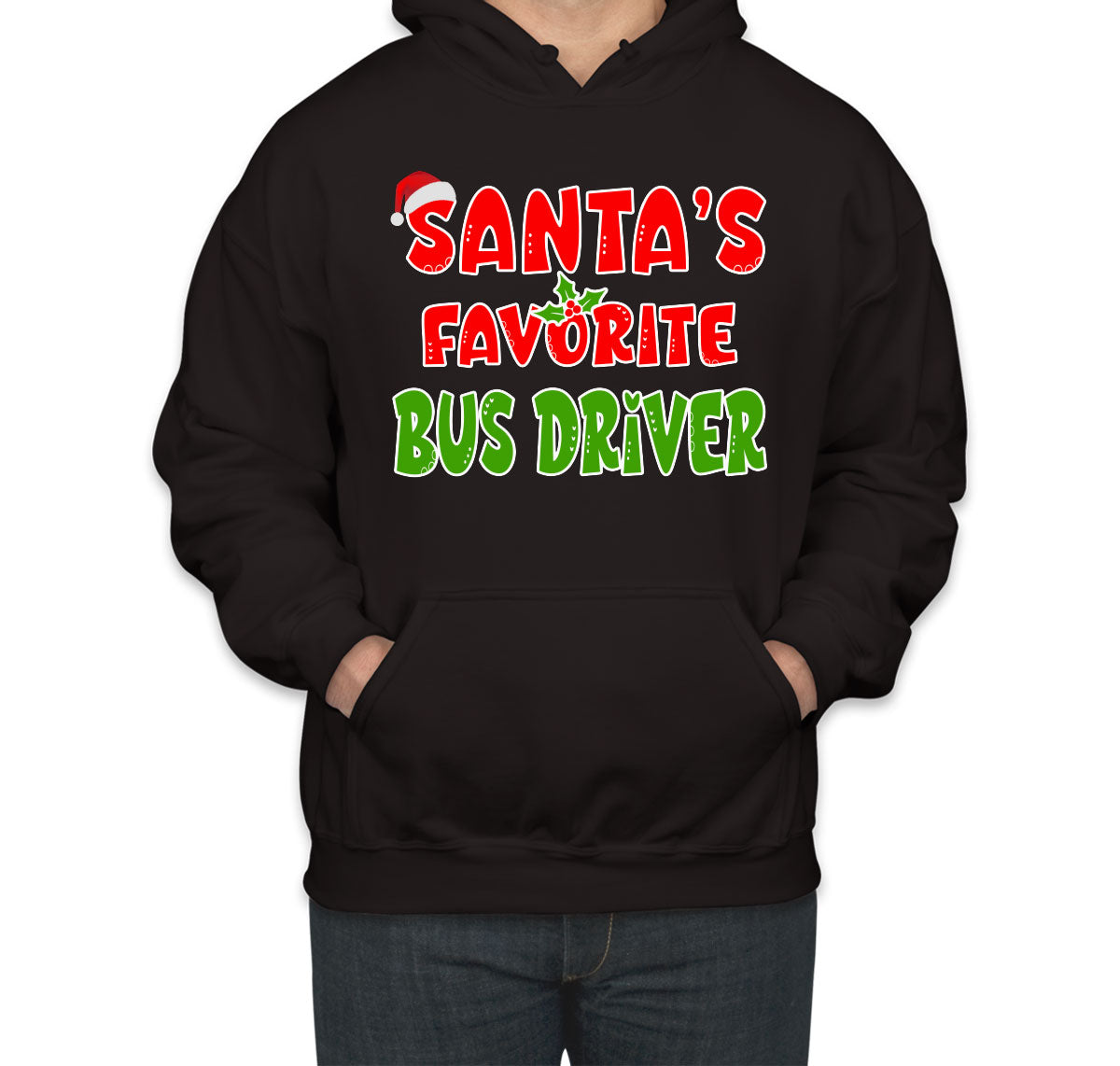 Santa's Favorite Bus Driver Unisex Hoodie