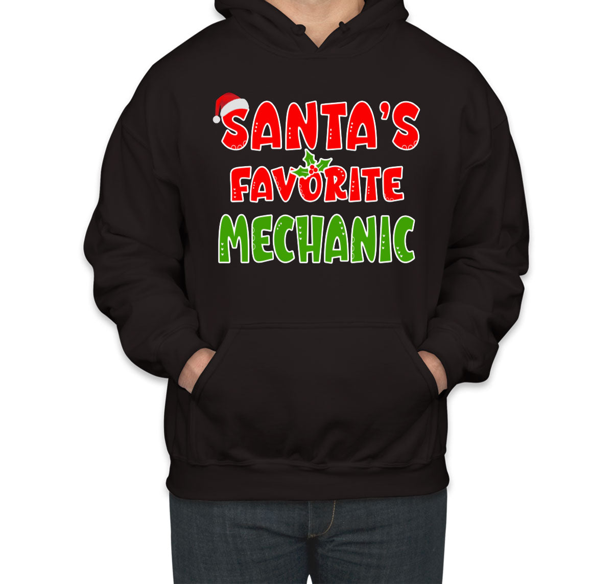 Santa's Favorite Mechanic Unisex Hoodie