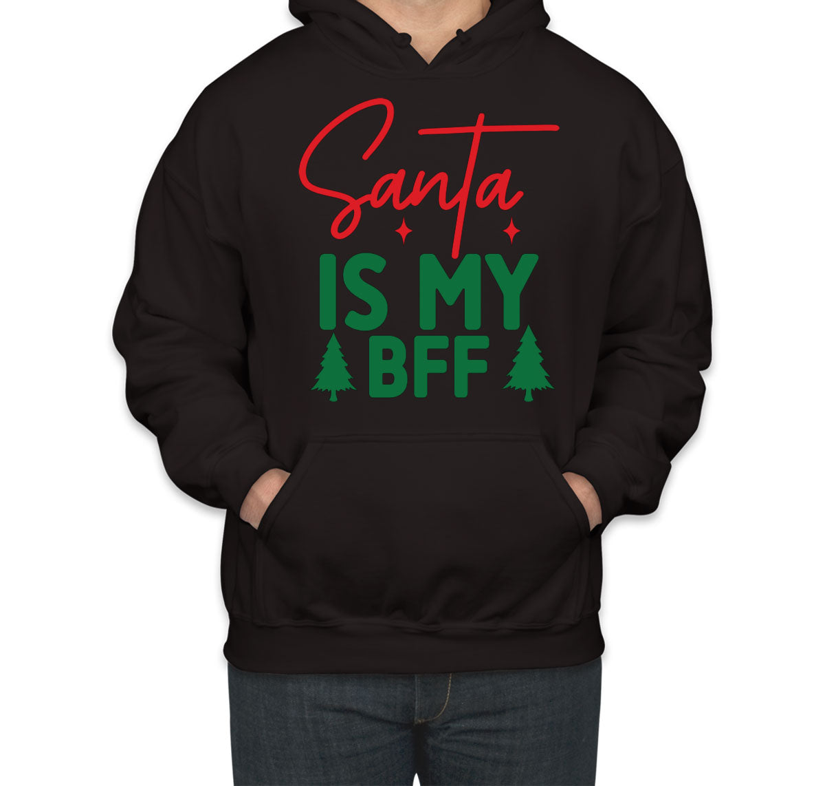 Santa Is My BFF Unisex Hoodie