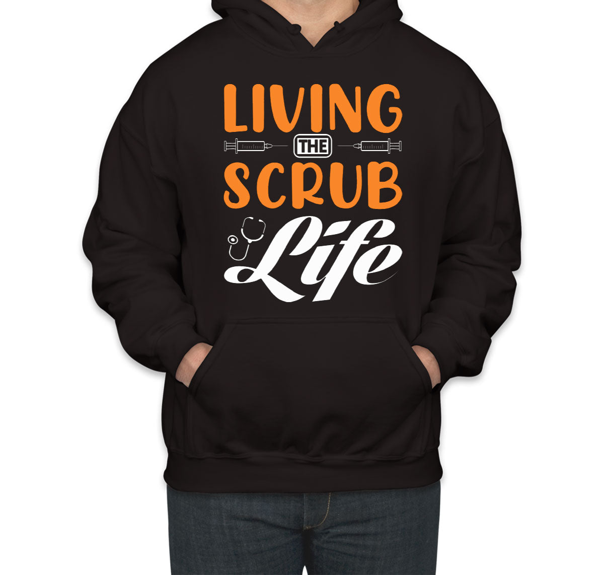 Living The Scrub Life Nurse Unisex Hoodie