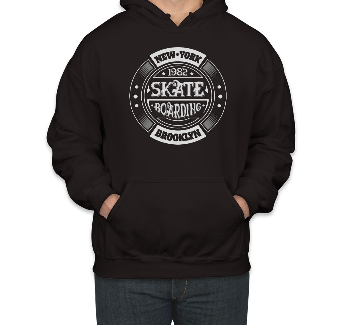 Skateboarding Brooklyn New York Unisex Hoodie