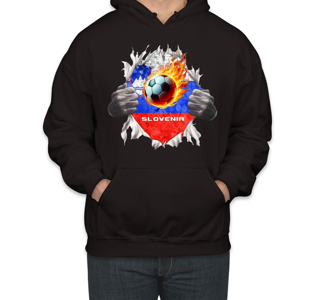 Slovenia Euro Cup Soccer Football Unisex Hoodie
