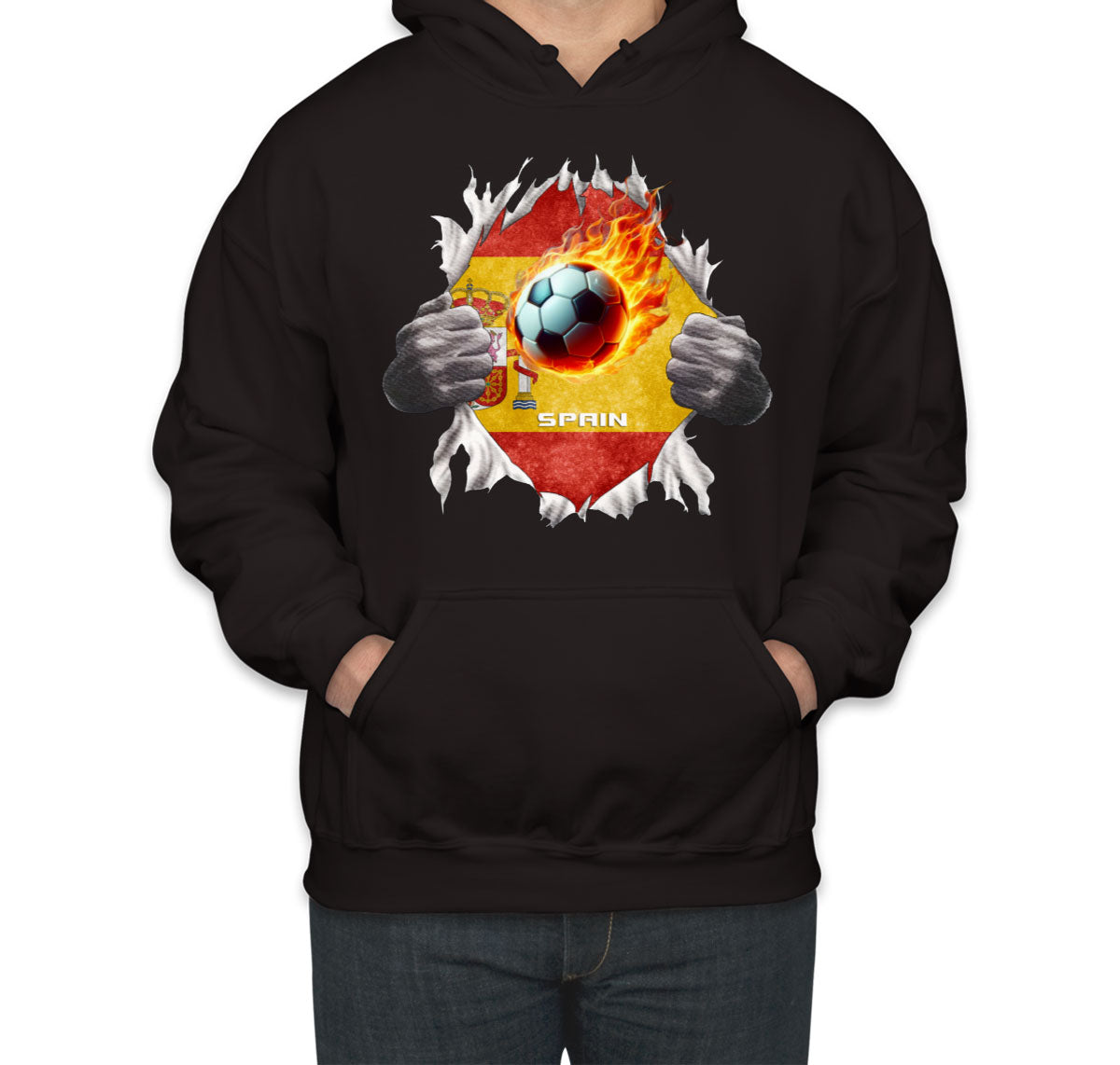 Spain Euro Cup Soccer Football Unisex Hoodie