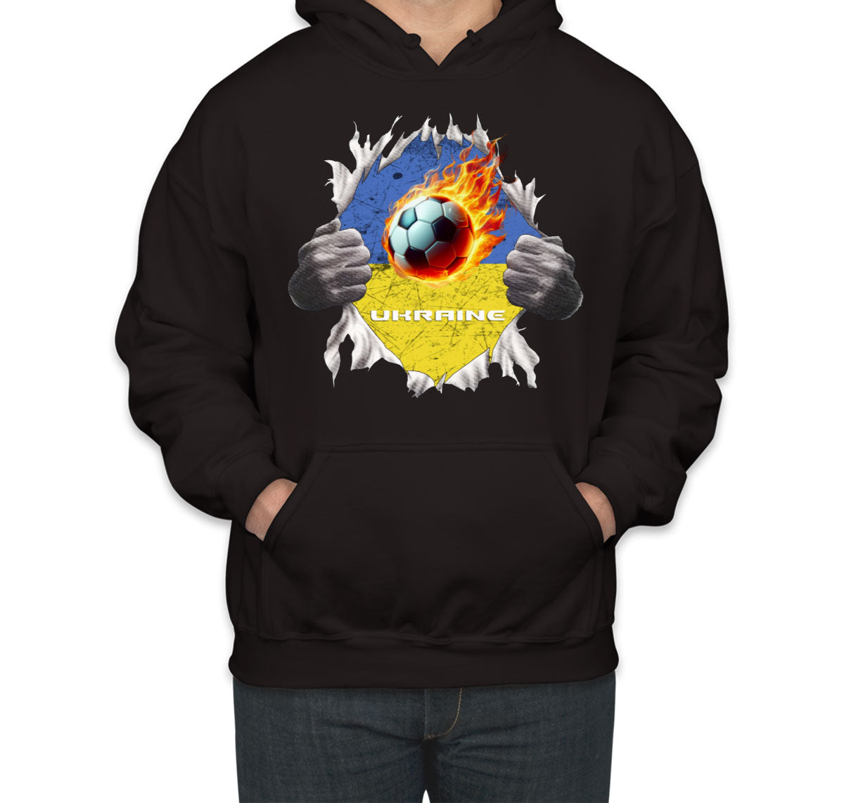 Ukraine Euro Cup Soccer Football Unisex Hoodie