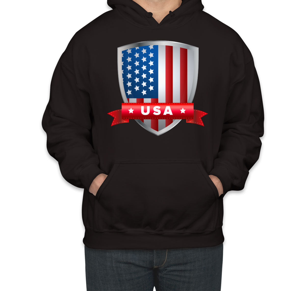 USA Shield Flag Unisex Hoodie