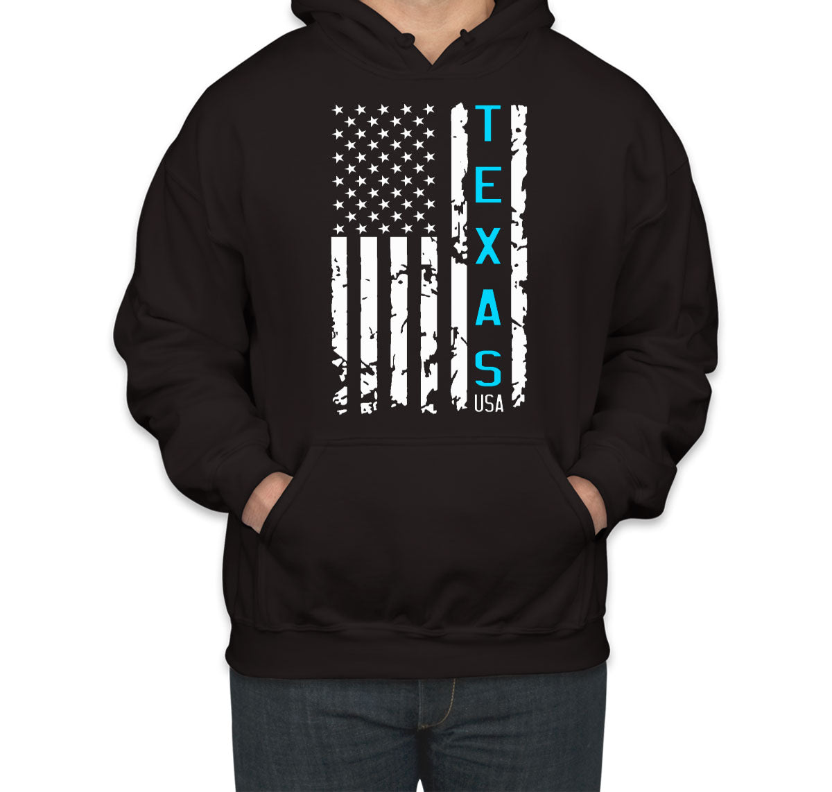 Texas American Flag Unisex Hoodie