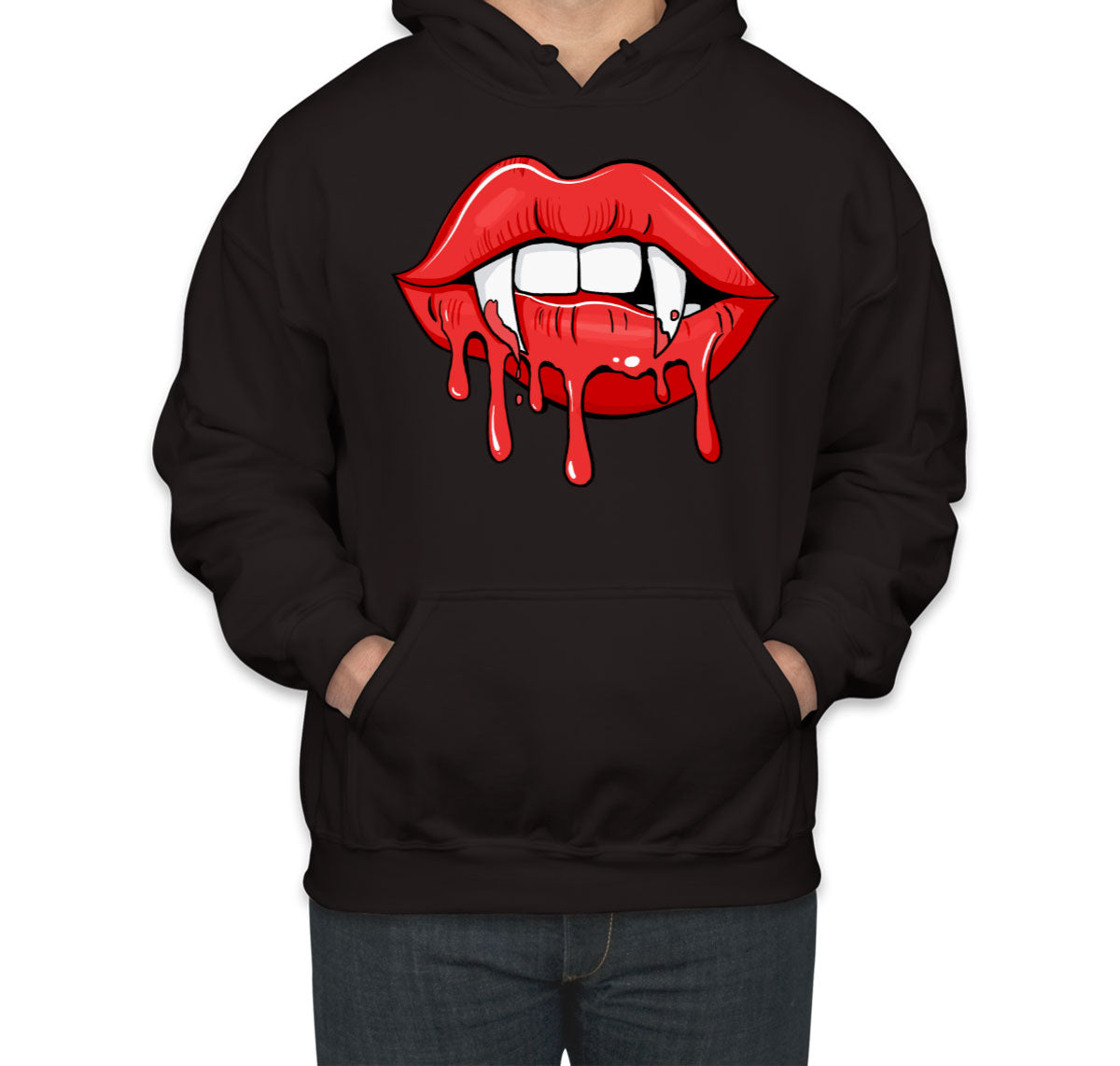 Vampire Pointed Lips Halloween Unisex Hoodie