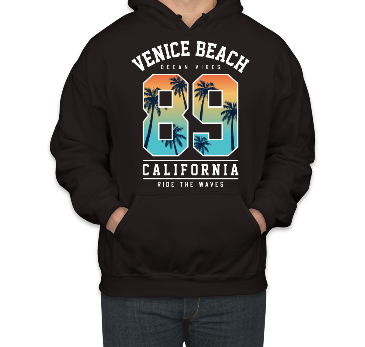 Venice Beach California Ocean Vibes Ride The Waves Unisex Hoodie