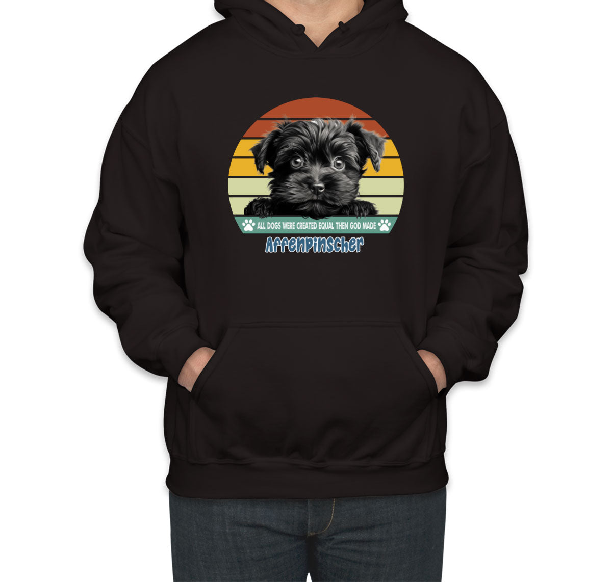All Dogs Were Created Equal Affenpinscher Unisex Hoodie