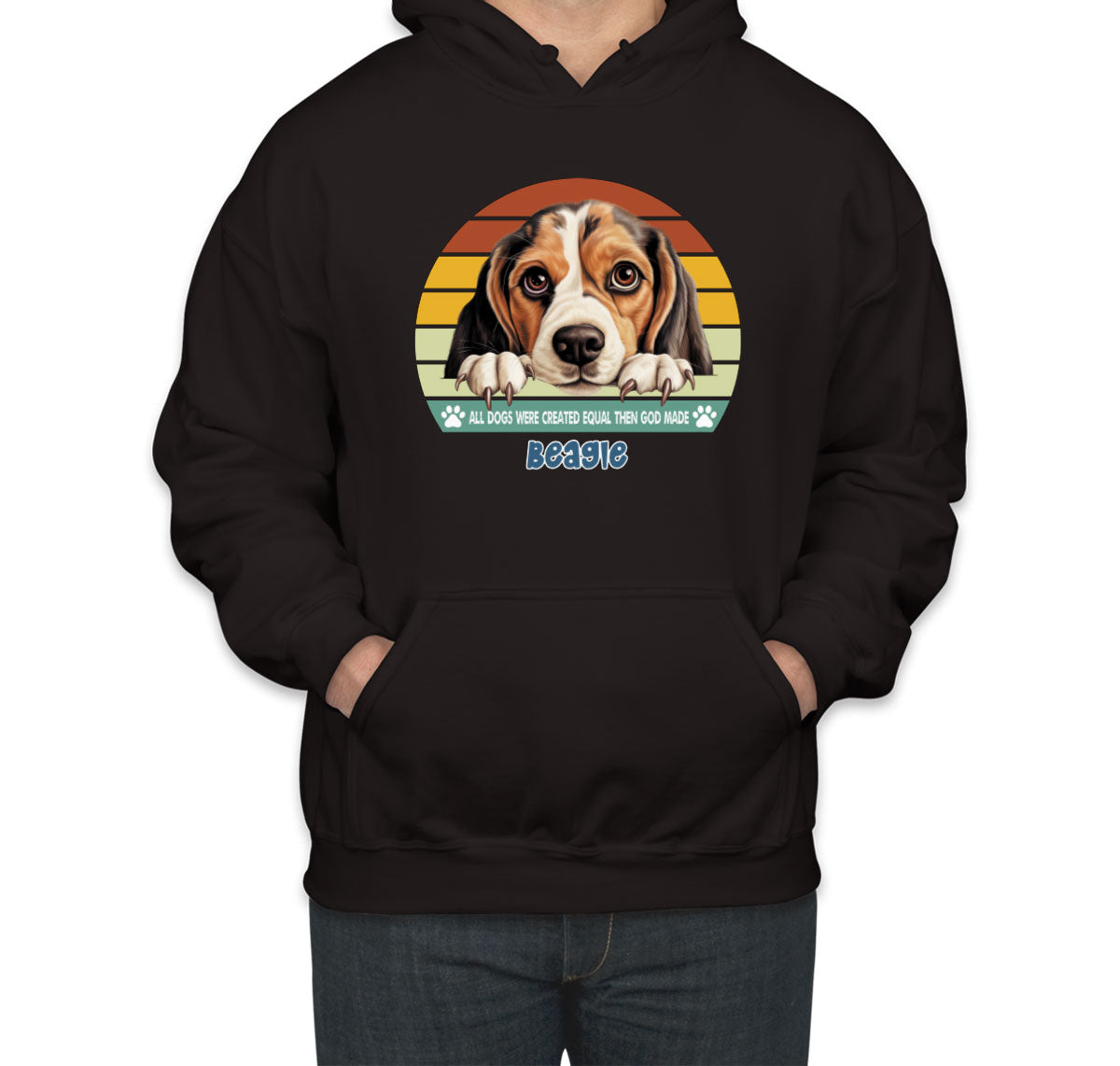 All Dogs Were Created Equal Beagle Unisex Hoodie