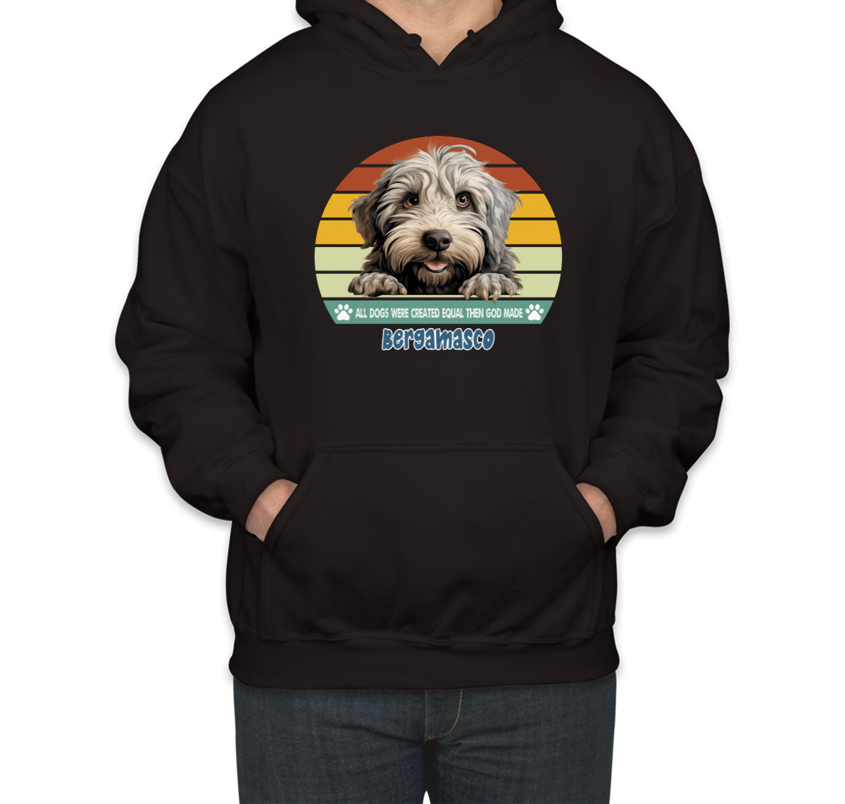 All Dogs Were Created Equal Bergamasco Unisex Hoodie