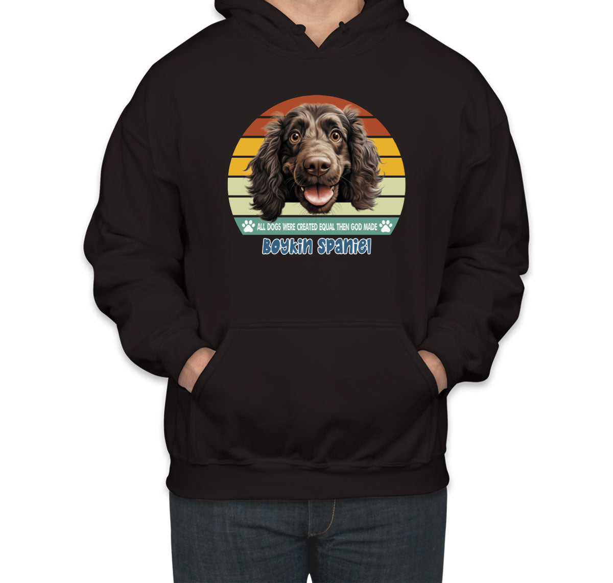 All Dogs Were Created Equal Boykin Spaniel Unisex Hoodie