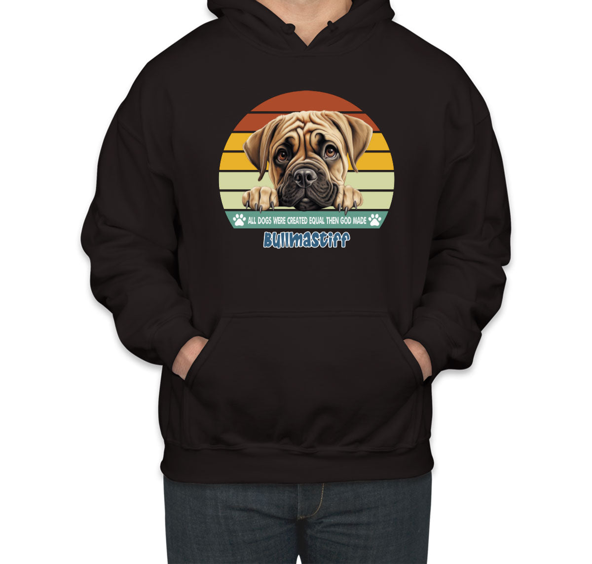 All Dogs Were Created Equal Bullmastiff Unisex Hoodie