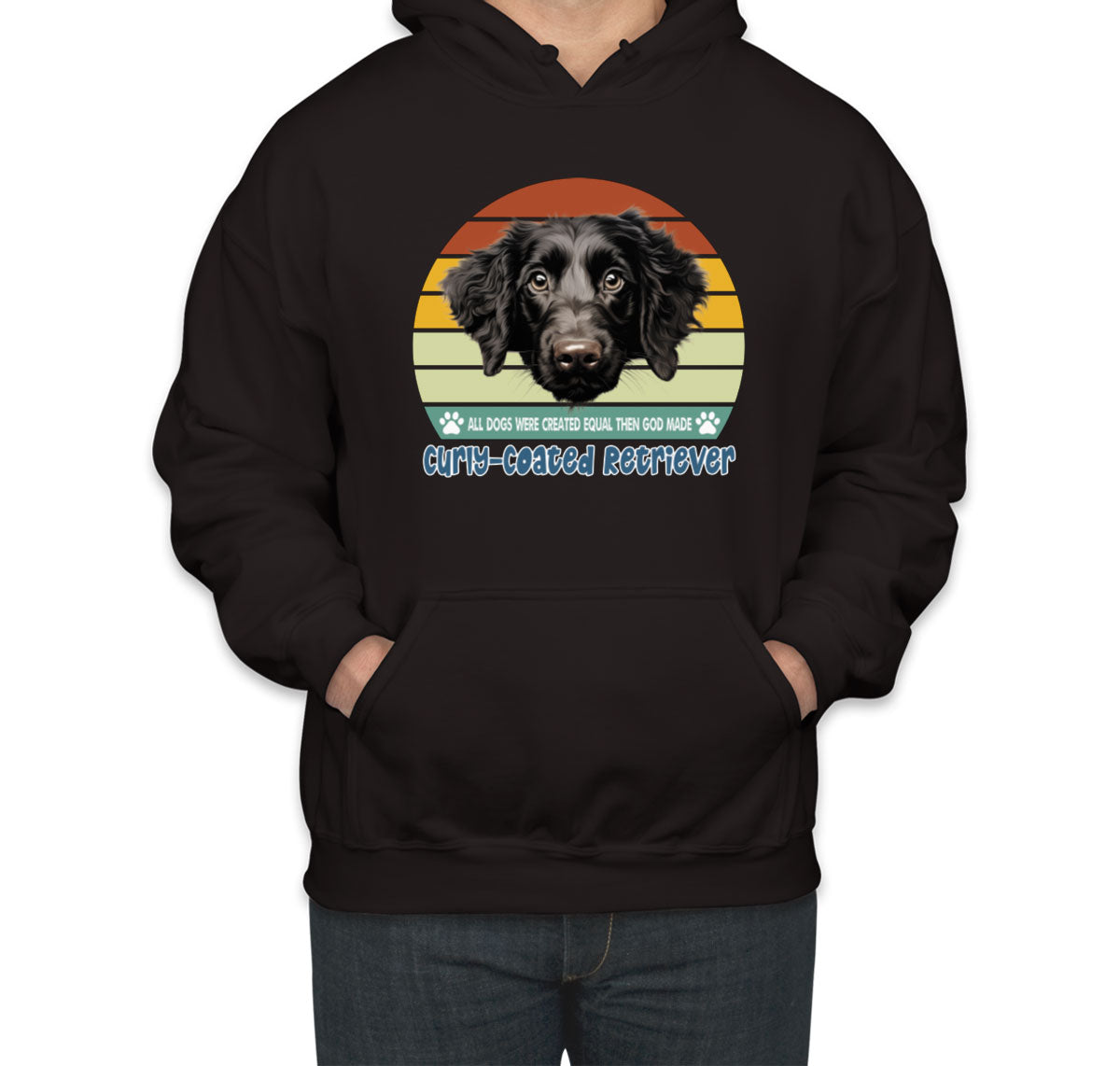 All Dogs Were Created Equal Curly Coated Retriever Unisex Hoodie