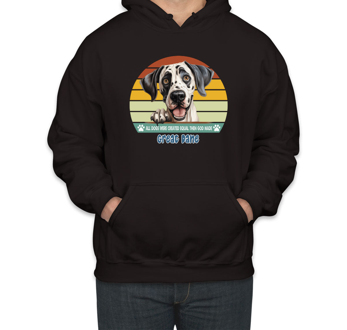 All Dogs Were Created Equal Great Dane Unisex Hoodie
