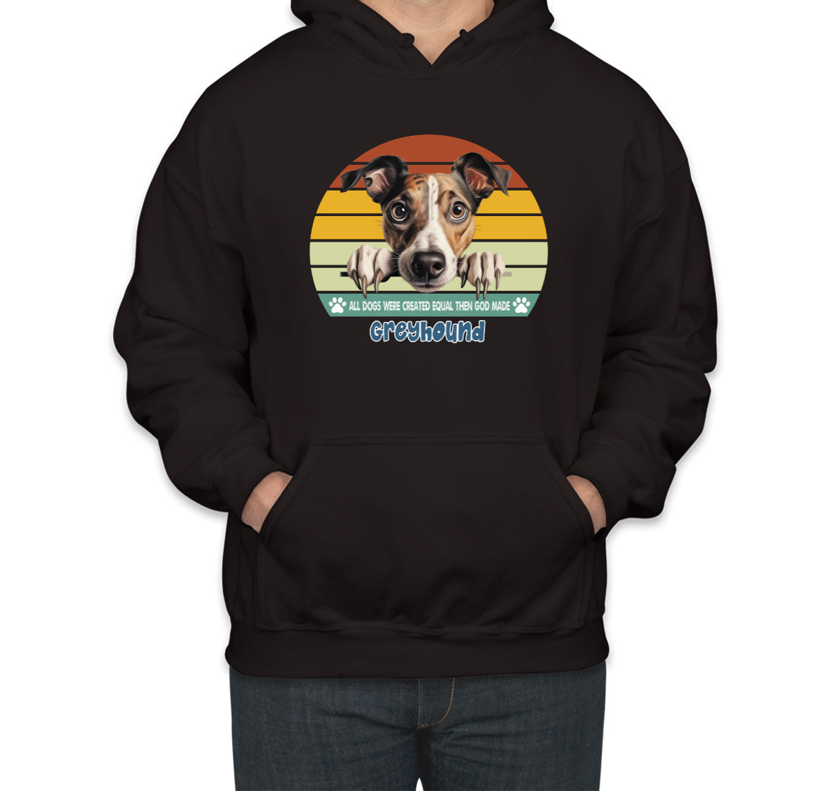 All Dogs Were Created Equal Greyhound Unisex Hoodie