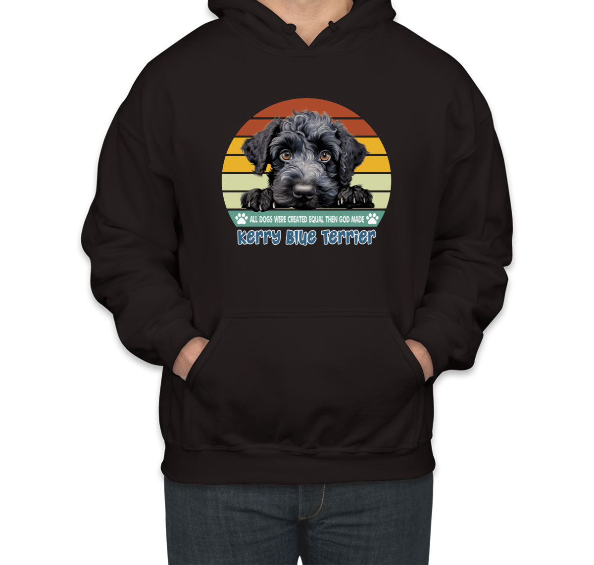 All Dogs Were Created Equal Kerry Blue Terrier Unisex Hoodie