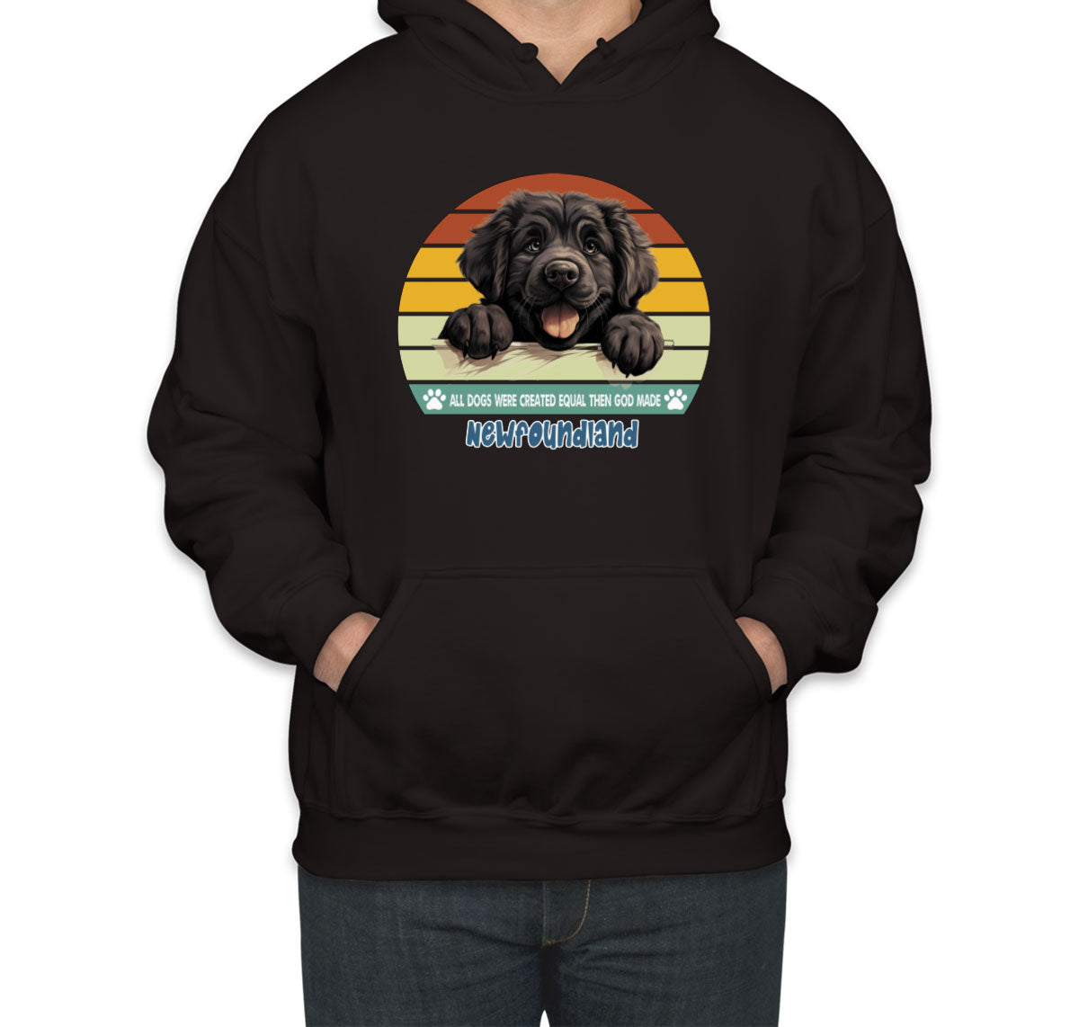 All Dogs Were Created Equal Newfoundland Unisex Hoodie